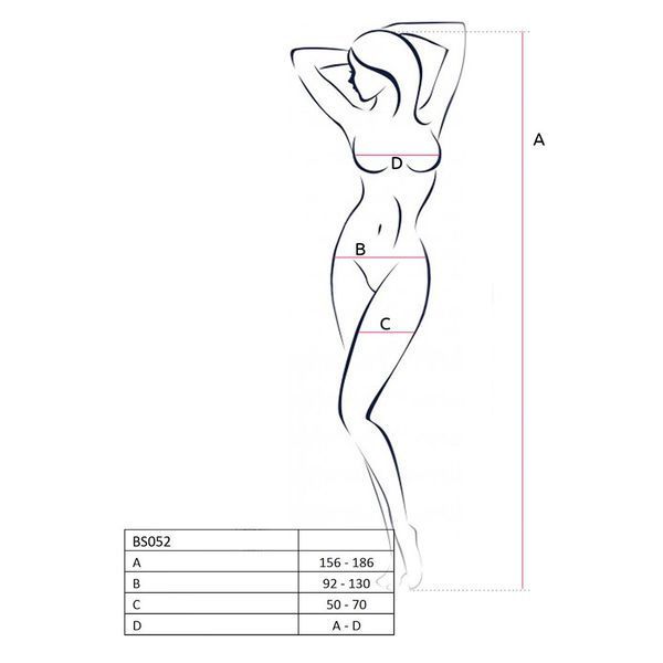 Бодістокінг Passion BS052 white, комбінезон, імітація корсета з підтяжками, панчох і трусиків PBS052W фото