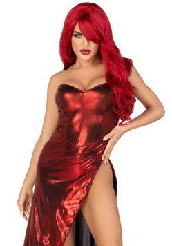 Еротична сукня Leg Avenue Shimmer bodysuit with skirt M SO9186 фото