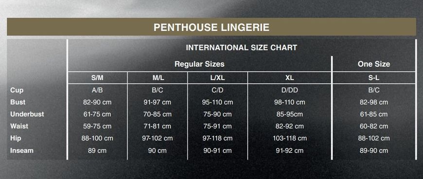 Боді Penthouse All The Way XL Black, відкрита спинка, рукави, низ у вигляді високих трусиків танга SO6432 фото